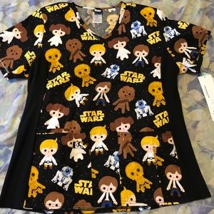 Star Wars Scrub Top (Large) NWT